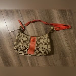 COACH CORAL CROSS BODY BAG